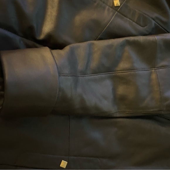 EXCELLED Leather coat. Vintage.Midi, Medium. rich brown. Excelled Collection - Picture 4 of 11